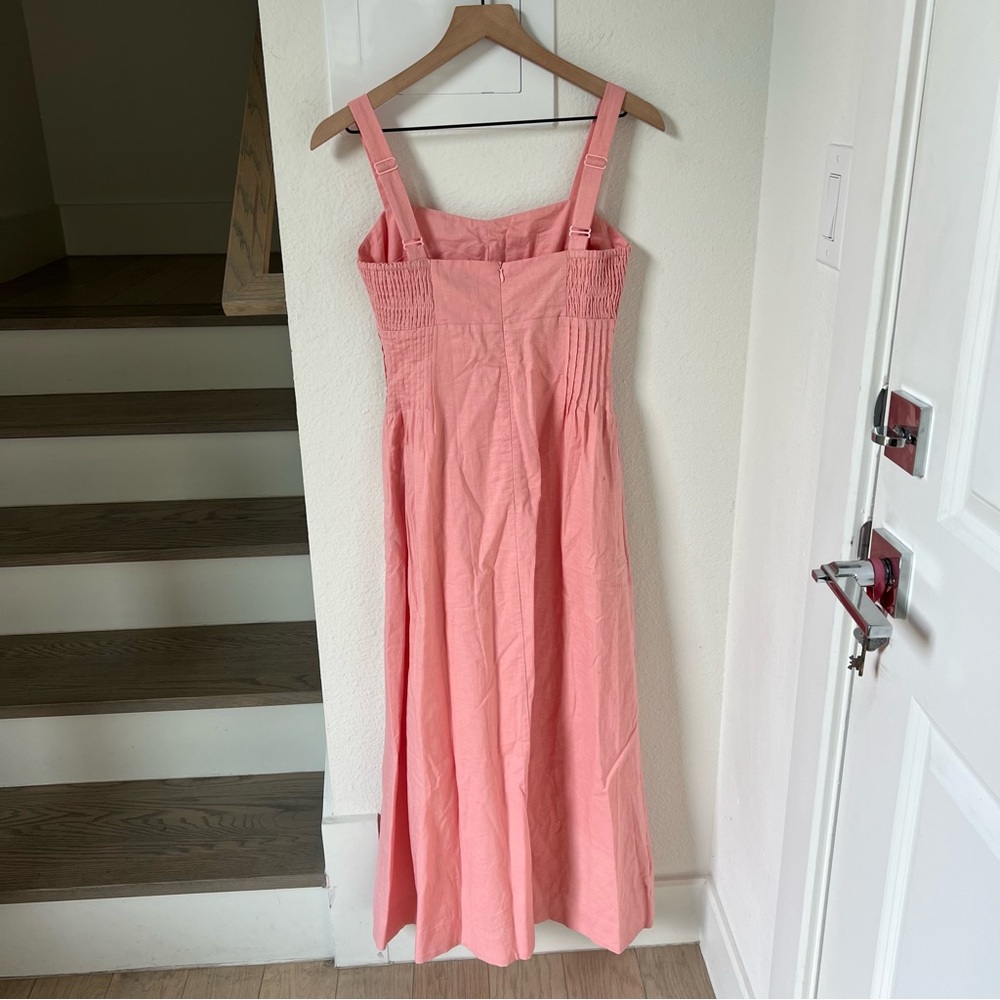 Anthropologie Mon Renn Sunlight Midi Dress in Blush Pink - XS - NWT - Picture 6 of 11